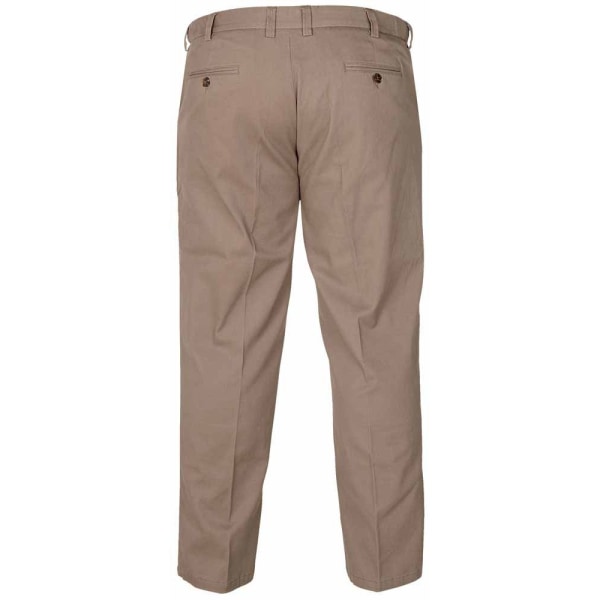 D555 Herr Kingsize Bruno Stretch Chino Byxor 42S Stone Stone 42S