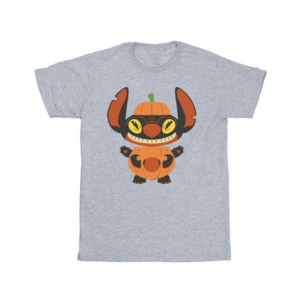 Disney Girls Lilo & Stitch Pumpa Kostym Bomull T-shirt 3-4 år Sports Grey 3-4 Years