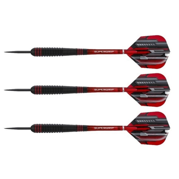 Harrows Ace Gripped Dart (Pack med 3) 20g Svart/Röd Black/Red 20g