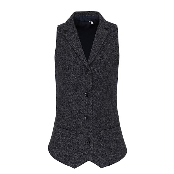 Premier Dam/Dam Herringbone Väst XS Mörkgrå Dark Grey XS