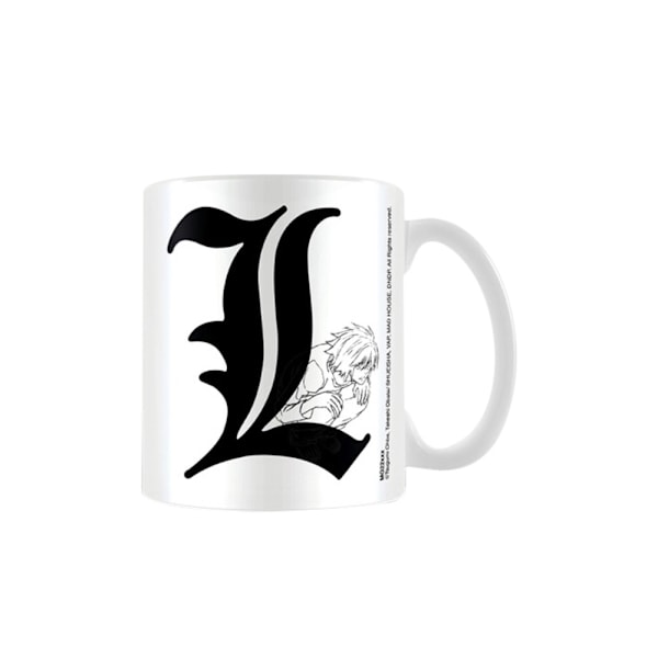 Death Note L Mug En Storlek Vit White One Size