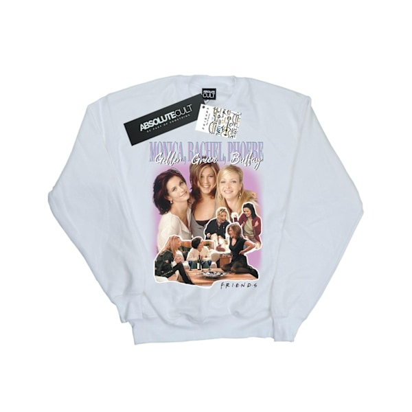 Friends Girls Geller Green Buffay Sweatshirt 5-6 år Vit White 5-6 Years