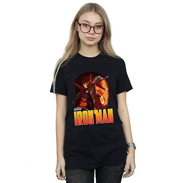 Avengers Infinity War Dam T-shirt i bomull för kvinnor/damer Black XXL