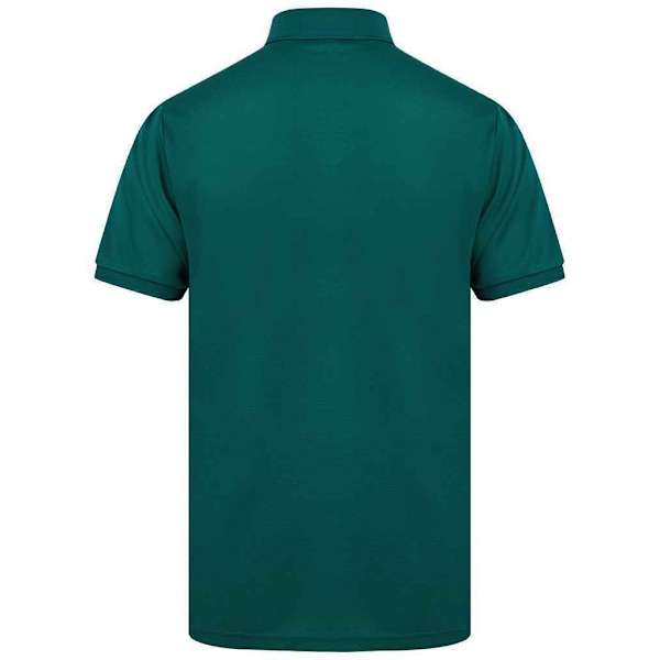 Henbury Herr Piqué Poloskjorta XL Flaskgön Bottle Green XL