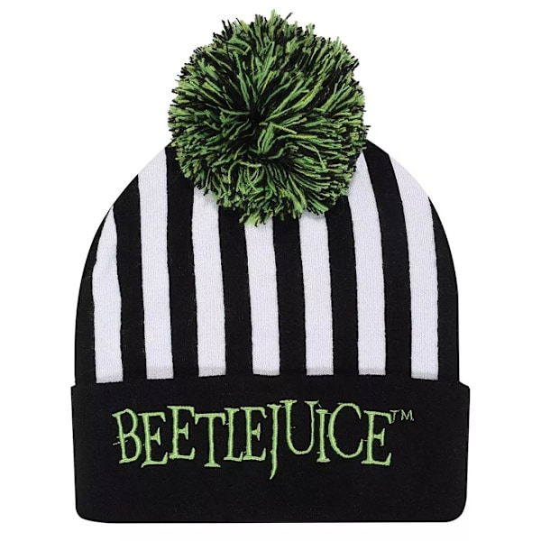 Beetlejuice Unisex Vuxen Randig Mössa One Size Vit/Svart White/Black One Size