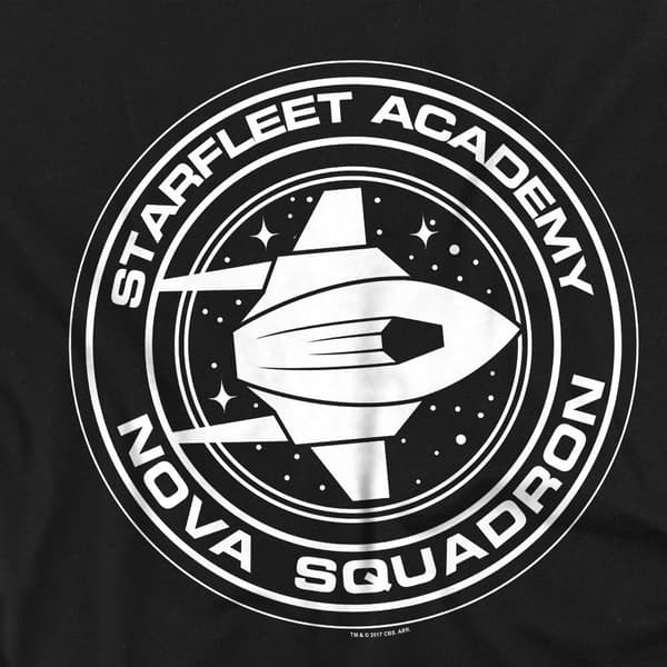 Star Trek Herr Nova Squadron T-shirt L Svart Black L