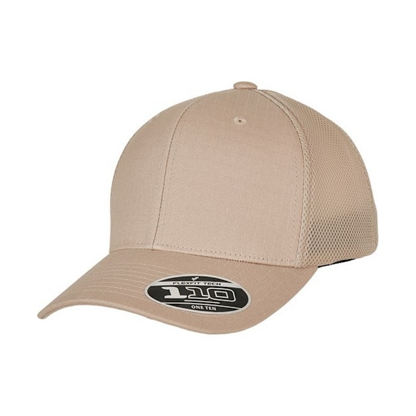 Flexfit Unisex Adult 110 Ripstop Trucker Cap One Size Khaki Khaki One Size