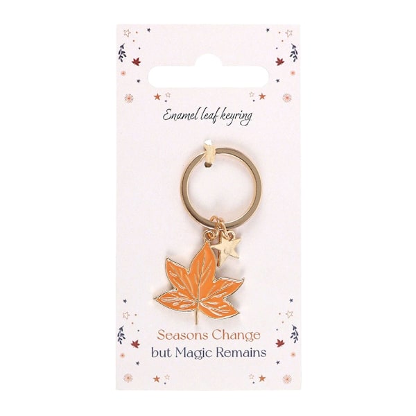 Something Different Autumn Magic Leaf Nyckelring One Size Guld/Ora Gold/Orange One Size