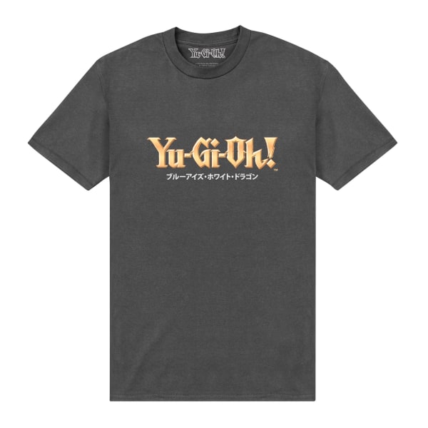 Yu-Gi-Oh! Unisex vuxen blåögda vit drake T-shirt XXL Charc Charcoal XXL