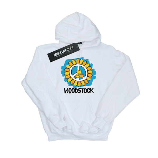 Woodstock Womens/Ladies Flower Peace Hoodie L Vit White L