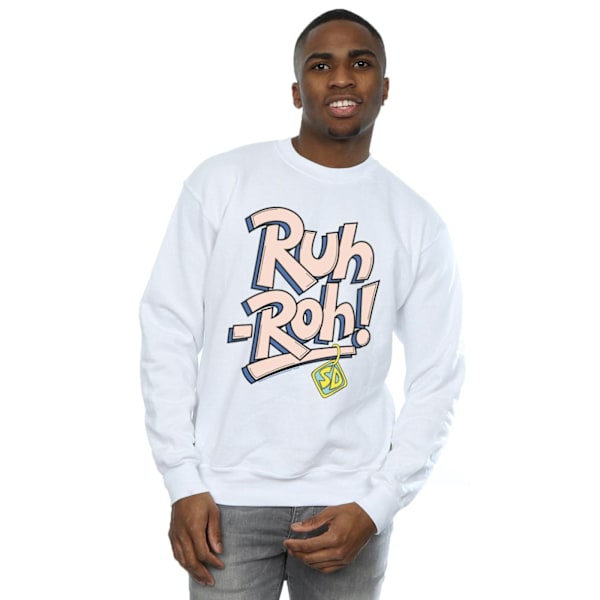 Scooby Doo Ruh-Roh Hundmärke Sweatshirt M Vit White M