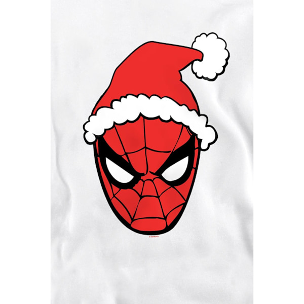 Spider-Man Unisex Vuxen Jultomtehatt Tröja L Vit White L