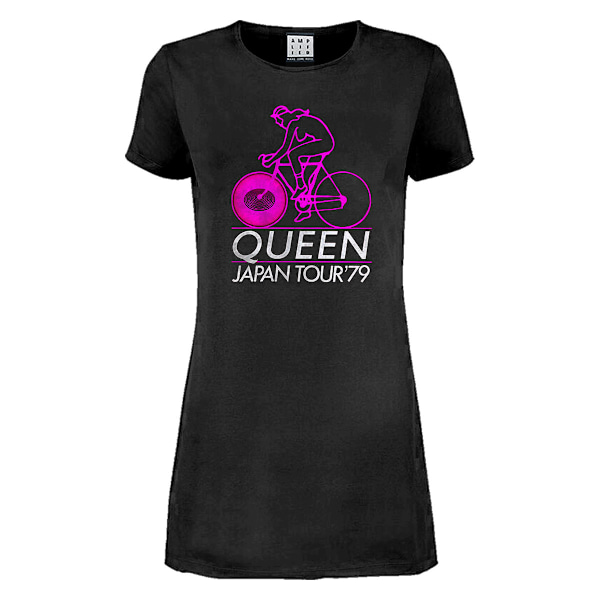 Amplified Womens/Ladies Japan Tour 79 Queen T-Shirt Klänning L Cha Charcoal L