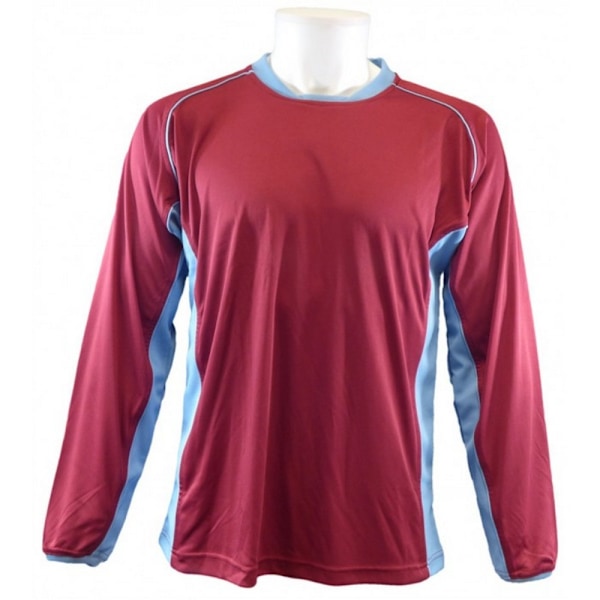 Carta Sport Unisex Adult London Panel Jersey Fotbollströja M M Maroon/Sky Blue M