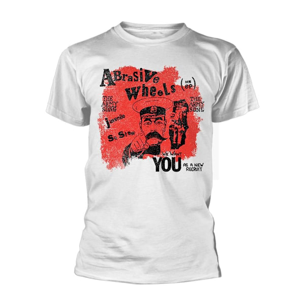 Abrasive Wheels Unisex Adult Army Song T-Shirt L Vit White L