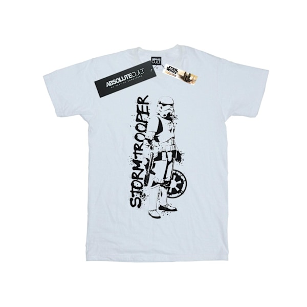 Star Wars The Mandalorian Splat Stormtrooper T-shirt för män 4XL W White 4XL