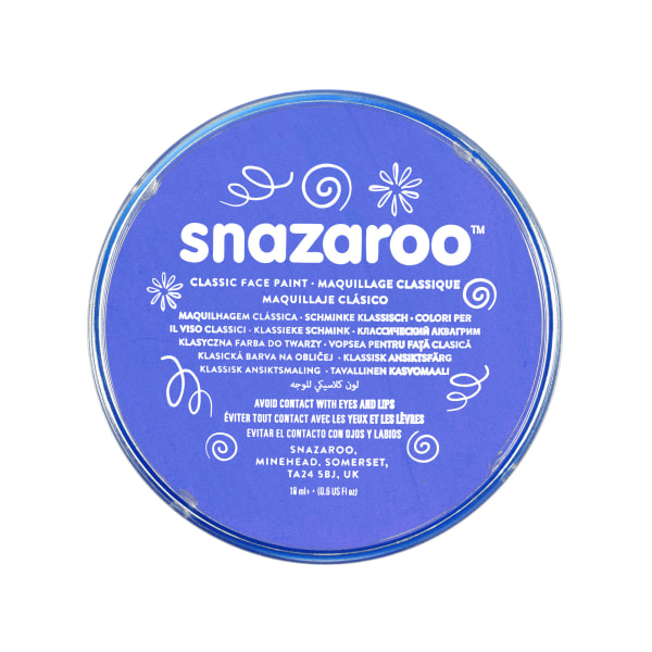 Snazaroo Ansiktsmålningsbadkar (pack med 5) En one size himmelsblå Sky Blue One Size