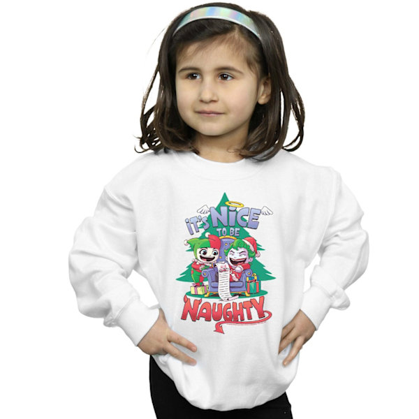 DC Comics Girls Super Friends It´s Nice To Be Naughty Sweatshirt White 3-4 Years