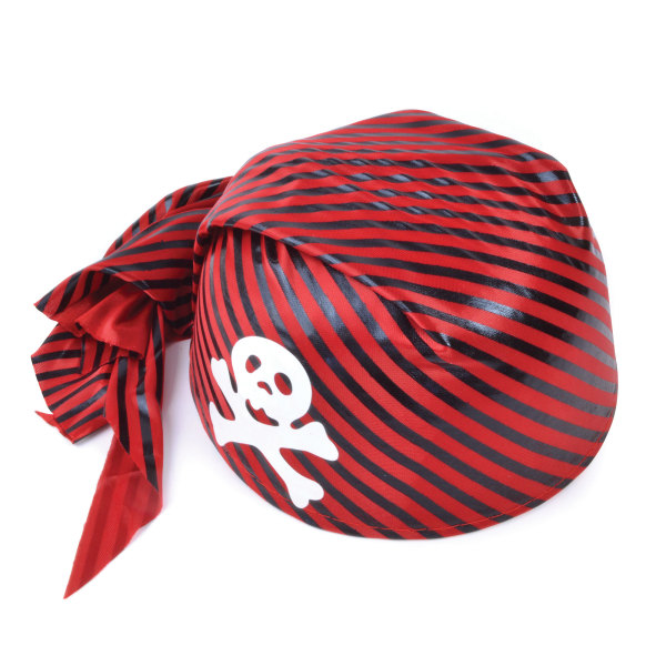 Bristol Novelty Unisex Dödskalle Pirat Näsduk Hatt En Storlek R Red/Black/White One Size