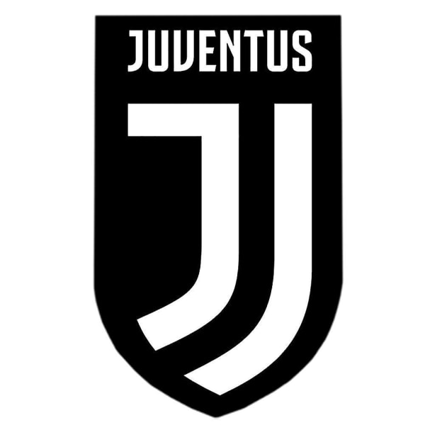 Juventus FC Crest Sticker One Size Svart/Vit Black/White One Size