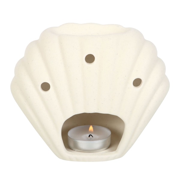 Something Different Seashells Oljebrännare En Storlek Neutral Sten Neutral Stone One Size