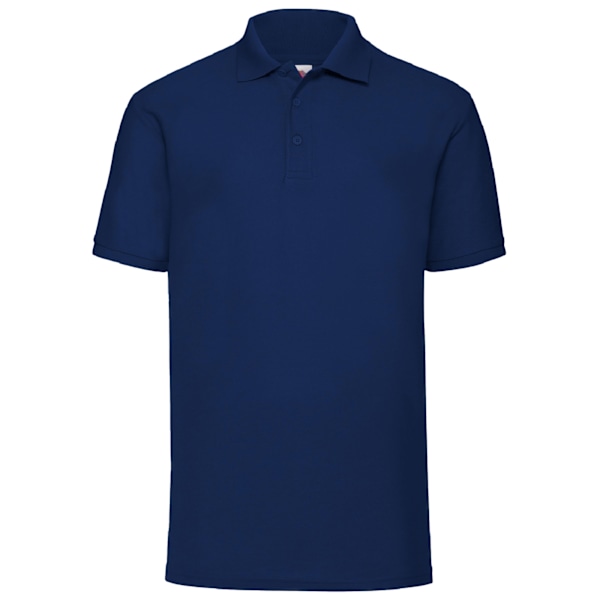 Fruit Of The Loom Herr 65/35 Pique Kortärmad Polotröja 4XL Navy 4XL