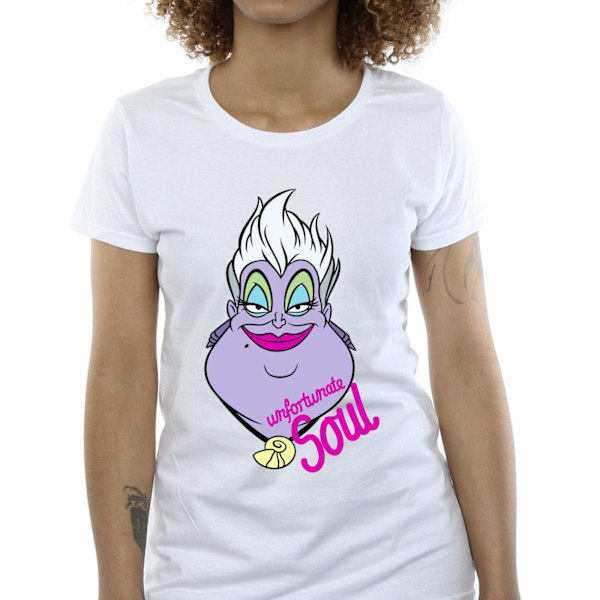 Disney Dam/Kvinnor Skurkar Ursula Olycklig Själ Bomull T-Shirt White S