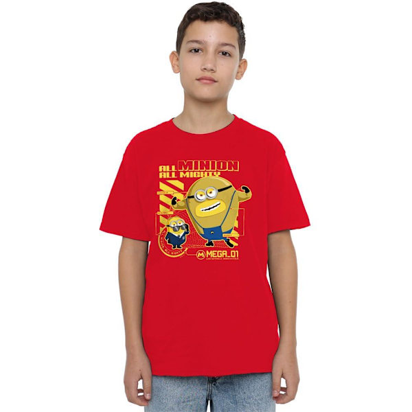 Despicable Me 4 Barn/Barn Minion Ritning T-Shirt 7-8 År Red 7-8 Years