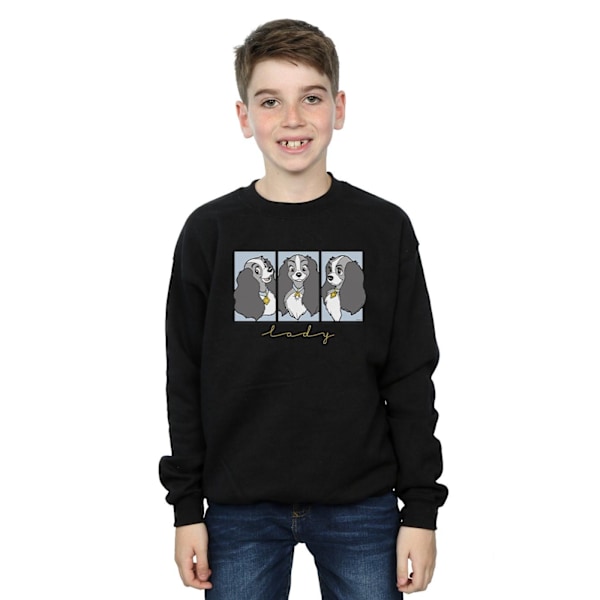 Disney Boys Lady Och Lufsen Lady Frames Sweatshirt 5-6 År Black 5-6 Years