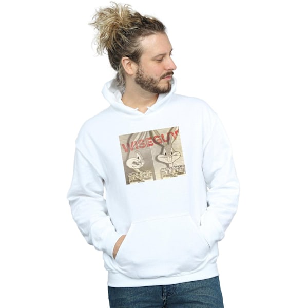 Looney Tunes Mens Wise Guy Hoodie 4XL Vit White 4XL