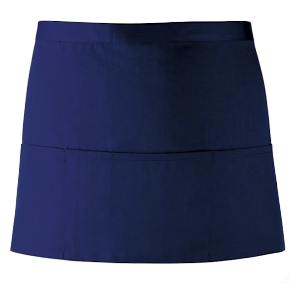 Premier Dam/Kvinnors Färger 3 Fickor Förkläde / Arbetskläder (Paket med 2) Navy One Size