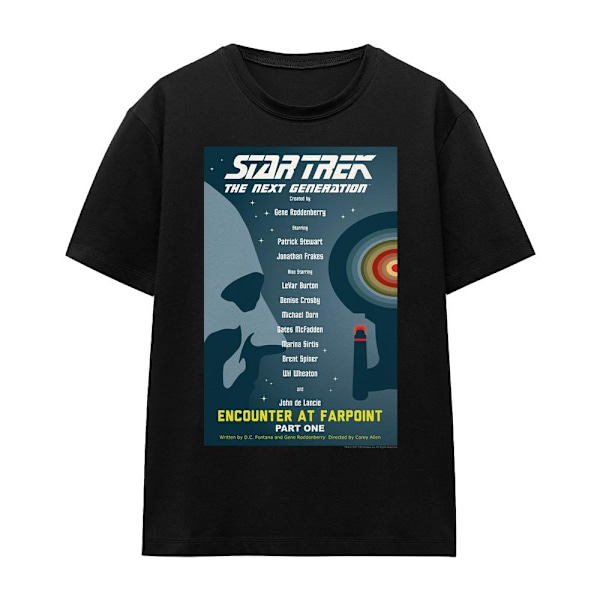 Star Trek Unisex Vuxen The Next Generation Säsong 1 Avsnitt 1 T-shirt Black L