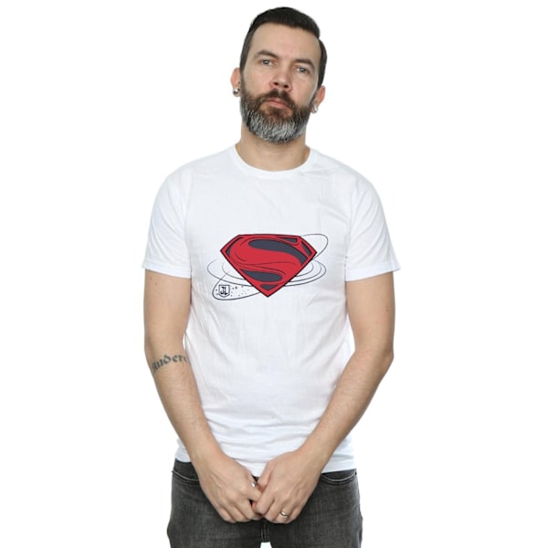 DC Comics Justice League Movie Superman Logo T-shirt 3XL W White 3XL