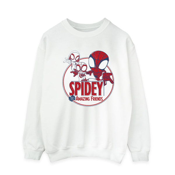 Marvel Mens Spidey And His Amazing Friends Circle Sweatshirt 3X White 3XL
