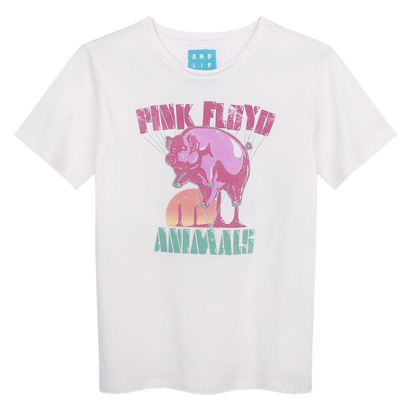 Amplified Childrens/Kids Animal Balloon Pink Floyd T-Shirt 11-1 Vintage White 11-12 Years