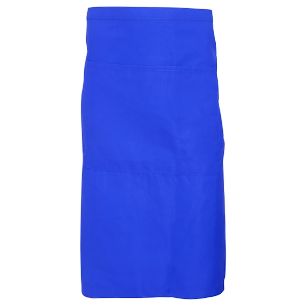 Dennys Vuxen Unisex Catering Midjeförkläde Med Ficka (2-pack) Sapphire One Size