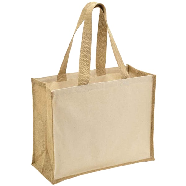 Brand Lab Jute Canvas Shopper One Size Natural Natural One Size