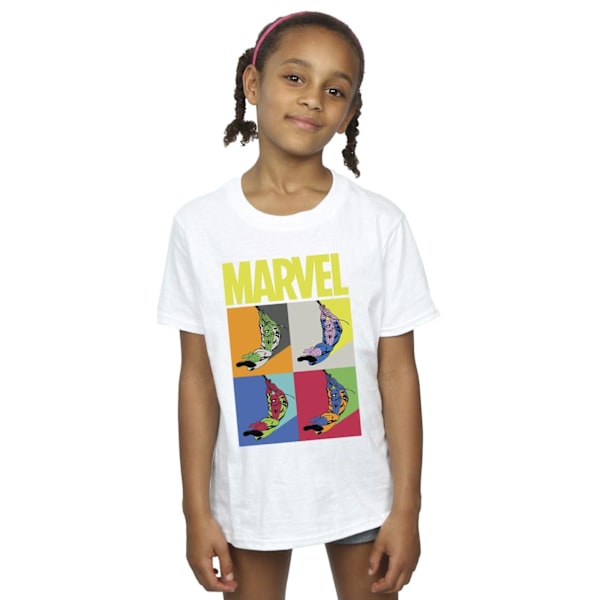 Marvel Girls Spider-Man Pop Art Bomull T-shirt 3-4 år Vit White 3-4 Years