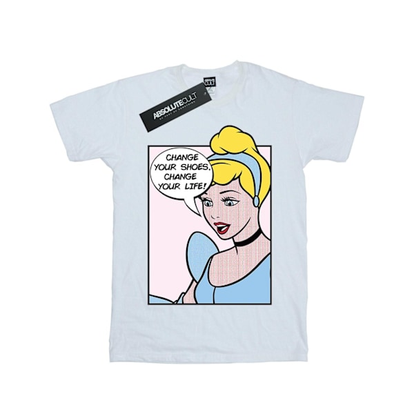 Disney Princess Girls Cinderella Pop Art Bomull T-shirt 12-13 år White 12-13 Years