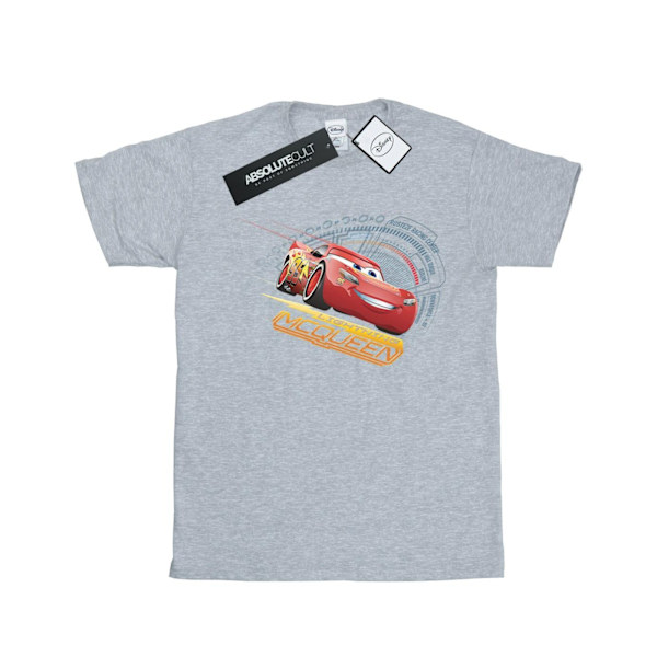 Bilar Flickor Blixten McQueen Bomull T-shirt 12-13 År Sport Sports Grey 12-13 Years