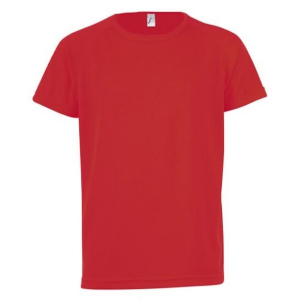 SOLS Barn/Barn Sporty Unisex Kortärmad T-shirt 12 år Röd Red 12yrs