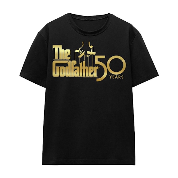 The Godfather Unisex Vuxen 50-årsjubileum Logo T-Shirt XL Svart Black XL
