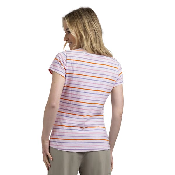 Trespass Dam/Dam Michaela Randig T-shirt S Vit/Multifärgad White/Multicoloured S