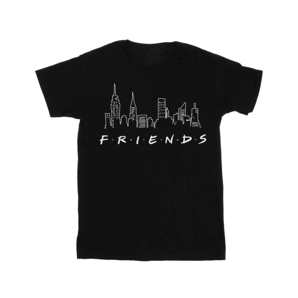Friends Girls Skyline Logotyp bomull T-shirt 5-6 år Svart Black 5-6 Years