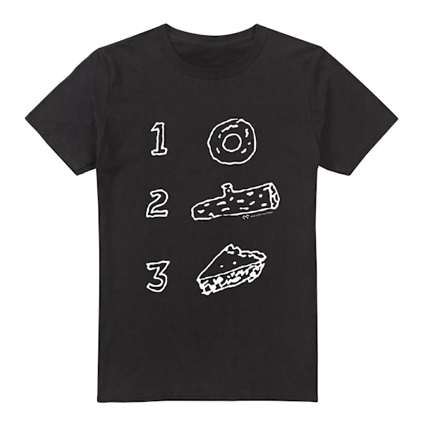 Twin Peaks Herr Pie Log Donut T-Shirt M Svart Black M