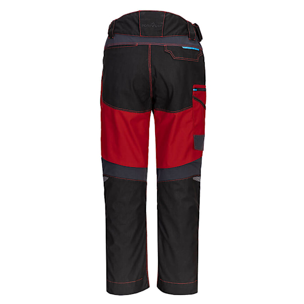 Portwest WX3 arbetsbyxor för män 38R djupröd Deep Red 38R