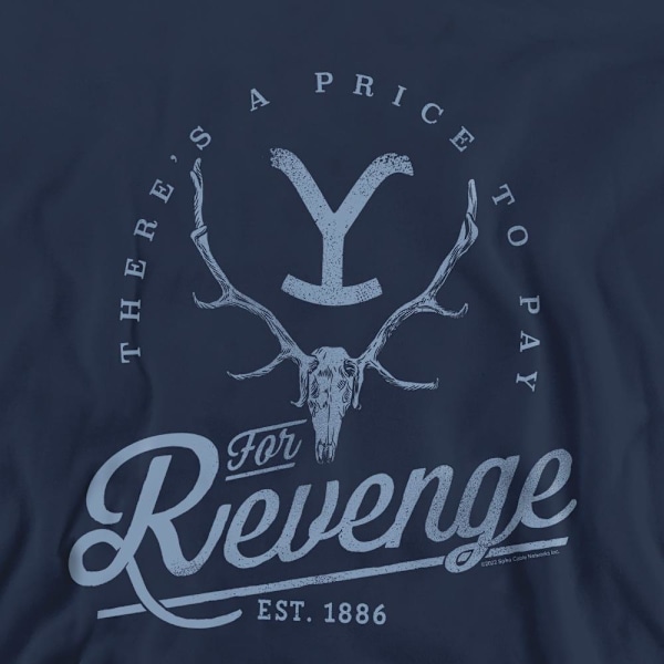 Yellowstone Unisex Vuxen Revenge Skull Sweatshirt M Marinblå Navy M