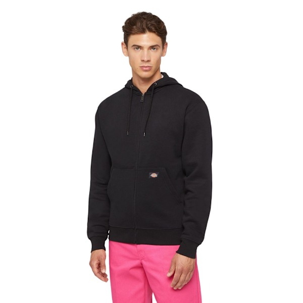 Dickies Herr Fleece Full Zip Hoodie L Svart Black L