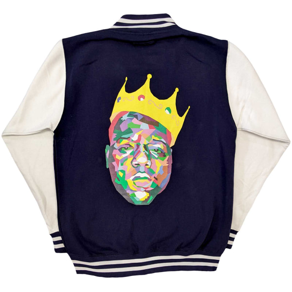 Biggie Smalls Unisex Crown Varsity Jacka S Marinblå/Vit Navy Blue/White S