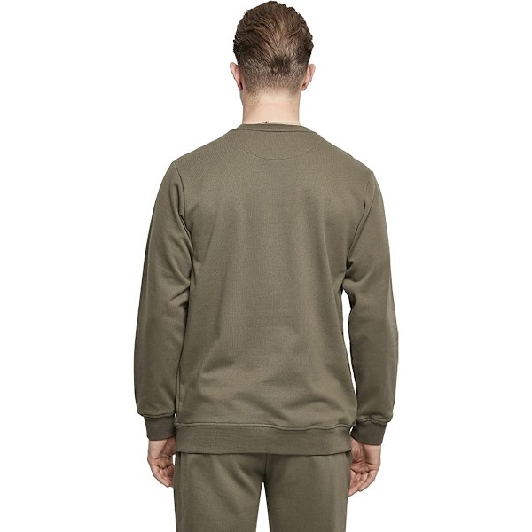 Bygg ditt varumärke Herr Basic Crew Neck Sweatshirt 4XL Oliv Olive 4XL